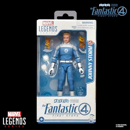 Marvel Legends Series Johnny Storm The Fantastic Four First Steps Movie Collectible 6 Inch Action Figure Toy