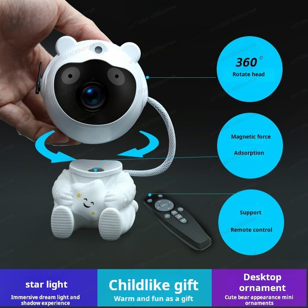 HLKZine Astronaut Guitar Starry Projection Lamp Romantic Atmosphere Night Light Home Bedroom Decor Gift for Kids Couples