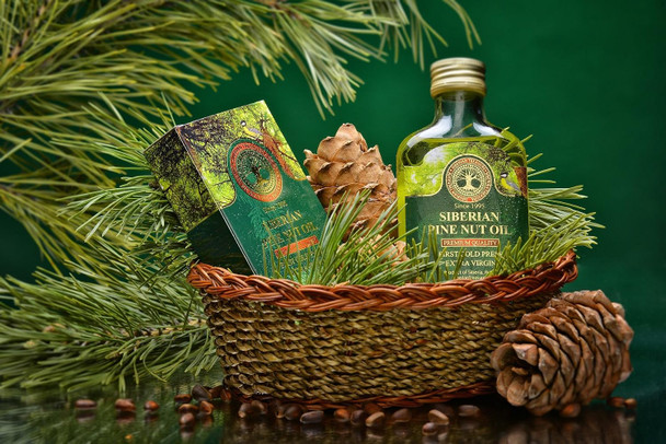 Siberian Pine Nut Oil 100 Ml, Premium Quality, Extra Virgin, First Cold Press – 3.4 Fl Oz (Pack of 2)