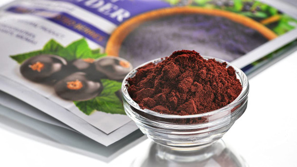 Siberian Treasure Wild Harvested Black Currant Freeze-Dried Powder – 2 Oz – Natural Black Currant Powder, No added sugar, No GMOs