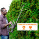 WORKSITE 20V Hedge Trimmer Cordless, Lightweight Bush Trimmer with 20-Inch Dual Steel Blade, Battery & Fast Charger Included