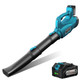 Cordless Leaf Blower - Aekegrep 320 CFM 150 MPH Battery Leaf Blower with 21V/4.0Ah Battery & Charger Powered Electric Leaf Blower,2 Section Tubes,6-Speed Dial,for Lawn Care and Yard Cleaning.