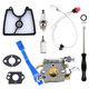 Aylux 590460102 Carburetor for Husqvarna 125B 125BX 125BVX Leaf Blower Trimmer Replace Zama C1Q-W37 with 545112101 Air Filter 581798001 Fuel Line Kit