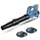 Cordless Leaf Blower, 20V Lawn Blower with 2 Batteries, Dual-Speed Settings, Quick Installation and 2-Section Tube Design, Charger Included, C P CHANTPOWER