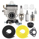 Carbhub 967086901 Carburetor for Poulan Pro PR46BT PR48BT BP400 PR2322 BP402 967086901 150032738 530058436 Eskimo Mako M43 M43Q8 Viper 43cc Engine Southland SCV43 SEA43 Earth Auger Carb 62100-81010 Carbhub 967086901 Carburetor for Poulan Pro PR46BT PR48BT BP400 PR2322 BP402 967086901 150032738 530058436 Eskimo Mako M43 M43Q8 Viper 43cc Engine Southland SCV43 SEA43 Earth Auger Carb 62100-81010