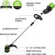 Greenworks PRO 16-Inch 80V Cordless String Trimmer, Battery Not Included ST80L00
