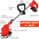 Electric Cordless Weed Wacker,24V 2Ah Battery Powered Weed Eater with 2 Batteries and 3 Types Blades,Lightweight and Powerful String Trimmer for Yard and Garden Electric Cordless Weed Wacker,24V 2Ah Battery Powered Weed Eater with 2 Batteries and 3 Types Blades,Lightweight and Powerful String Trimmer for Yard and Garden