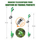 Weed Wacker Cordless Grass Trimmer Electric Weed 90~120cm Retractable, 3 Kinds of Adjustable Blades, 24v Electric Cordless Garden Trimmer with Battery and Charger for Garden