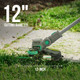 Litheli 20V 12" Cordless String Trimmer & Wheeled Edger, Battery Powered, Automatic Line Feed, 2.0Ah Battery and Charger for Lawn Trimming and Edging Litheli 20V 12" Cordless String Trimmer & Wheeled Edger, Battery Powered, Automatic Line Feed, 2.0Ah Battery and Charger for Lawn Trimming and Edging