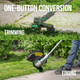 Litheli 20V 12" Cordless String Trimmer & Wheeled Edger, Battery Powered, Automatic Line Feed, 2.0Ah Battery and Charger for Lawn Trimming and Edging Litheli 20V 12" Cordless String Trimmer & Wheeled Edger, Battery Powered, Automatic Line Feed, 2.0Ah Battery and Charger for Lawn Trimming and Edging