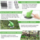 Weed Wacker Cordless Grass Trimmer Weed Eater Electric Brush Cutter Quick Charger Cordless Lightweight Electric Edger Lawn Tool for Lawn Garden Pruning and Trimming
