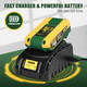 TECCPO Cordless Blower/Sweeper, 20V 2.0Ah Lithium Battery, Fast Charger, 145MPH, 18000RPM, Dust Bag, Electric Blower for Blowing Dust, Small Trash, Car, Computer Host, Hard-to-Clean Corner
