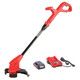 POWERWORKS XB 20V 10-Inch Cordless String Trimmer, 2Ah Battery and Charger Included STP301, 10 inch, Red/Black