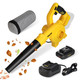 SHOP·AIR Cordless Leaf Blower & Vacuum, 2-IN-1 20V Leaf Blower with 7 Adjustable Speeds, 160CFM/100MPH Strong Power, Lightweight Handheld Blower for Lawn Care, Snow, Dust, Battery and Charger Included