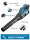 20V Blower Cordless Leaf Blower, 420 CFM 2Pcs 2.0Ah Battery Lightweight Leaf Blower Brushless Snow Blower Handheld Sweeper for Blowing Leaves, Dust, Snow Debris, Yard, Hard to Clean Corner