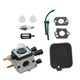 Yunnergo BG55 C1Q-S68G Carburetor Replacement for BG45 BG55 BG65 BG85 Leaf Blower Parts C1Q-S68 Replaces 42291200606 4229 120 0606 with Tune Up Kit Air Filter Gasket for BG55 BG85 BG65