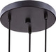 60029 Anjo, Pendant, Matte Black And Satin Brass Finish