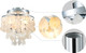 Agv Lighting Cl008S Capiz Seashell Ceiling Light, Flush Mount, D13 X H15, 3-Lights, Chrome Finish Frame; Perfect For Living Room, Bedroom, Dining Room