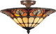 Dale Tiffany Tm100598 Tiffany/Mica Three Light Flush Mount From Newport Collection Finish, 16.00 Inches, Antique Brass Dale Tiffany Tm100598 Tiffany/Mica Three Light Flush Mount From Newport Collection Finish, 16.00 Inches, Antique Brass