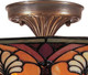 Dale Tiffany Tm100598 Tiffany/Mica Three Light Flush Mount From Newport Collection Finish, 16.00 Inches, Antique Brass Dale Tiffany Tm100598 Tiffany/Mica Three Light Flush Mount From Newport Collection Finish, 16.00 Inches, Antique Brass