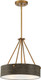 Designers Fountain Erba 3-Light Pendant, Old Satin Brass, D228M-16P-Osb