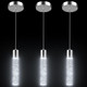 Pendant Lights Kitchen Island 3 Pack, 6500K Modern Kitchen Island Lights Ceiling Lighting Fixtures With Crystal Bubble, Integrated Led Cold White Hanging Light Dining Room Light