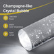 Pendant Lights Kitchen Island 3 Pack, 6500K Modern Kitchen Island Lights Ceiling Lighting Fixtures With Crystal Bubble, Integrated Led Cold White Hanging Light Dining Room Light