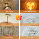 Rattan Ceiling Light Fixtures, 3-Lights 12.6'' Boho Flush Mount Ceiling Light, Rattan Chandelier Hand-Woven Cage Shade Lamp, Boho Light Fixture For Hallway Bedroom Kitchen Farmhouse Entryway(White)