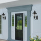 Livex Lighting 7856-14 Oxford 3-Light Outdoor Wall Lantern, 22" X 11" X 22", Black