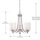 Minka Lavery Chandelier Pendant Lighting 4103-84, Parsons Studio Dining Room, 3 Light, Nickel