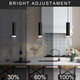 Pendant Lights, Modern Black Pendant Lights Fixture, Unique Led Pendant Lighting For Kitchen Island Bar,20W,4000K, Etl5026458(3Pack)