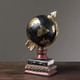 Vintage Statue Resin Simulation Globe Windmill Ornament For Indoor Home Tabletop Decoration Craft Sculpture
