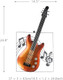 Modern Statue Guitar Musical Note Hanging Ornament Home Decor Instrument Craft Gift Art Abstract Sculpture