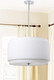 Safavieh Pnd4007A Collection Piran 3 20" Adjustable Pendant Light, White
