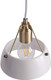 Sei Furniture Renmarco Contemporary 3-Light Cluster Pendant, White/Antique Brass