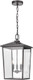 Millennium 2973-Pbk Three Light Outdoor Steel Pendant Lantern, Anti-Rust Powder Coat Black, Wet Rated, Clear Glass Shade, Perfect For Corridors, Gardens, Courtyards, Doorways, Back Yards, Patios