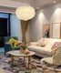 White Feather Chandelier Beautiful Pendant Light For Bedroom,Living Room,Girls Room