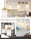 Tengxin Modern Pendant Light For Kitchen Island, Brushed Gold Hanging Ceiling Light Fixture,Farmhouse Pendant Lighting For Dining Room Bedroom Bar Office 3Pack,Txplbg01+Txplbg01-2Pk