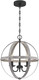Westinghouse 6110400 Stella Mira Three-Light Pendant, Antique Ash