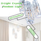 White 3-Light Crystal Pendant Lights, Large Crystal Kitchen Island Pendant Lights Fixture With E26 Medium Base Max. 60 Watts, Etl Rated, Bulbs Not Included, Pendant Lighting For Living Room
