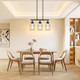 Island Lights For Kitchen Dining Room Light Fixtures Over Table Ceiling Hanging Chandeliers Suspension Angle Height Adjustable With Metal Guard Cage For Living Room Hallway 3 Lights Black