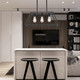 Contemporary 3-Light Black Kitchen Dining Room Chandelier Light Fixture, Rustic Pendant For Island Table, Dimmable, Ul Listed, Easy Install, E26 Base, Metal, Indoor, Ceiling Mount