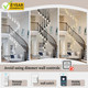 Single Head Silver Bubble Crystal Chandelier Modern Led Pendant Lights For Kitchen Island Dimmable 3000-6000K(3 Independence Light)…
