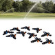 Ndnczdhc 10Pcs Plastic Impact Sprinkler  Non-Adjustable Oscillating Watering Sprinkler  G1/2 Male Rocking Arm Sprinkler 360 ° Rotating Lawn Sprinkler for Garden Supplies