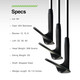 BombTech - Premium Golf Wedge Set - 52, 56, 60 Degrees Golf Wedges - Max Groove for Increased Spin - Black Wedges…