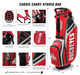 Team Effort NCAA Caddie Carry Hybrid Golf Bag