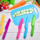 20 Pcs Kids Knife Set With Cutting Board Plastic Child Safe Knives For Real Cooking Serrated Edges Toddler Knife Children Chopping Board Kid Cutting Utensils For Fruit Bread Lettuce