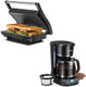 Aigostar 1200W Sandwich Maker And 12 Cup Coffee Maker Programmable