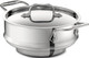 All-Clad Specialty Stainless Steel Universal Steamer For Cooking 3 Quart Food Steamer Steamer Basket Silver