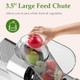Masticating Juicer Machines 3.5" Large Feed Chute Cold Press Juicer Fit Whole Fruits Vegetables With Quiet Motor 5 Speed Modes Easy To Clean With Brush (Space Gray)